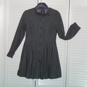 XXI Junior's Size Medium Grey Wool Hip Length Coat